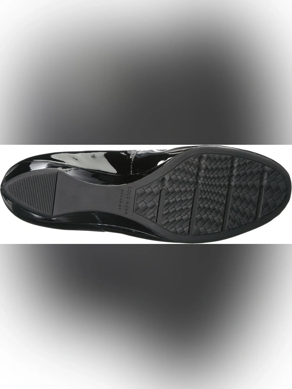 Cole Haan Womens Sadie Wedge Heels Size 6 Black Patent Leather Pointed Toe